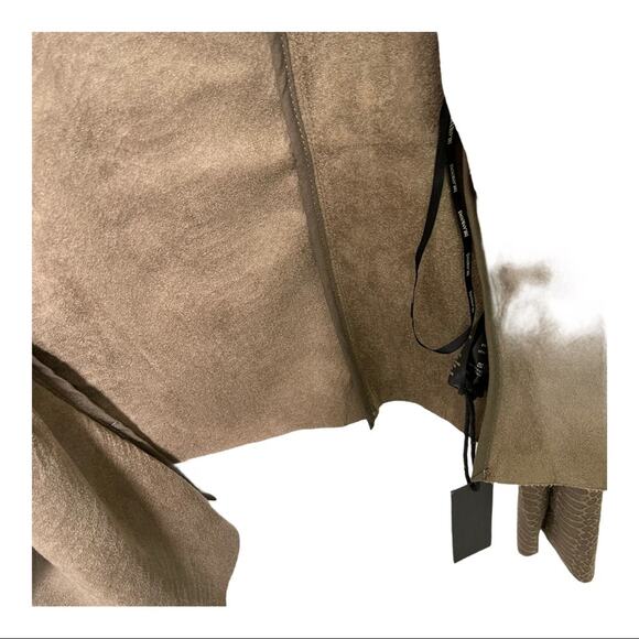 BLANK NYC Jacket Extra Small Fast Play Reptile Print NWT Faux Leather/Suede - Picture 6 of 15